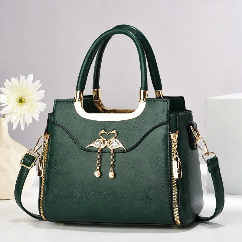 Bolsa feminina Bolsa de ombro Bolsa de mão bolsa principal Bolsa transversal casual estilo estrangeiro Bolsa de travesseiro feminina Bolsa de axila