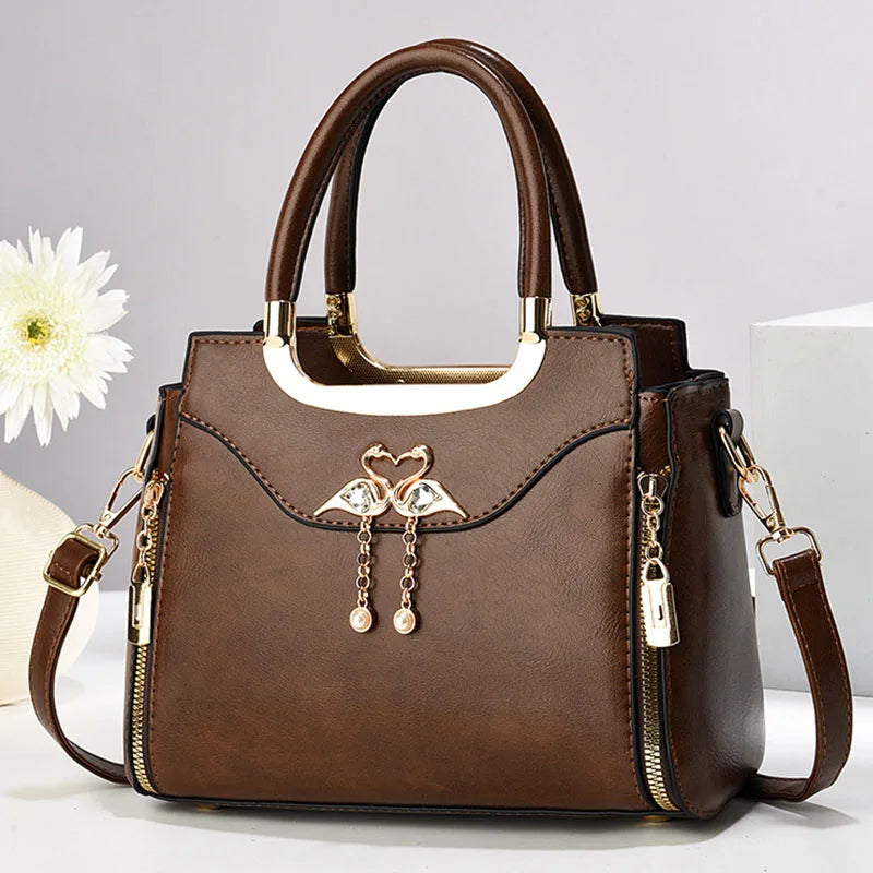 Bolsa feminina Bolsa de ombro Bolsa de mão bolsa principal Bolsa transversal casual estilo estrangeiro Bolsa de travesseiro feminina Bolsa de axila