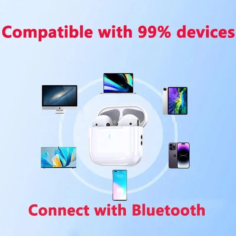 Fones de ouvido Bluetooth Air Pro originais Bluetooth 5.3 Fones de ouvido para jogos para iPhone Apple Xiaomi Android