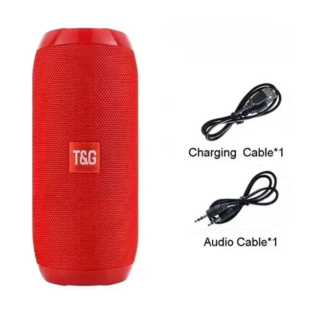 Alto-falante portátil sem fio compatível com Bluetooth, subwoofer, alto-falante à prova d'água para ambientes externos, suporte estéreo surround, rádio FM