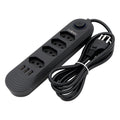 Tomada de extensão, extensão de energia, tomada USB, filtro de linha de tomada, tomadas elétricas Regua, extensão elétrica, 110-220 V, 10 A