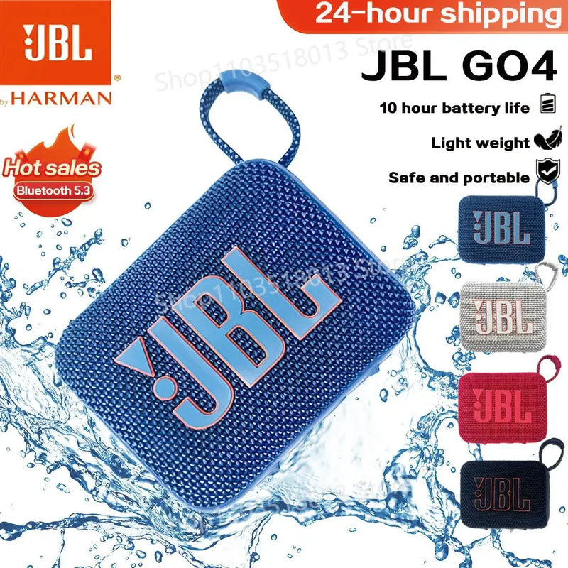 Caixa de som sem fio Bluetooth JBL GO 4 original, portátil, à prova d'água, para áreas externas, esportiva, JBL GO4 Bluetooth 5.3
