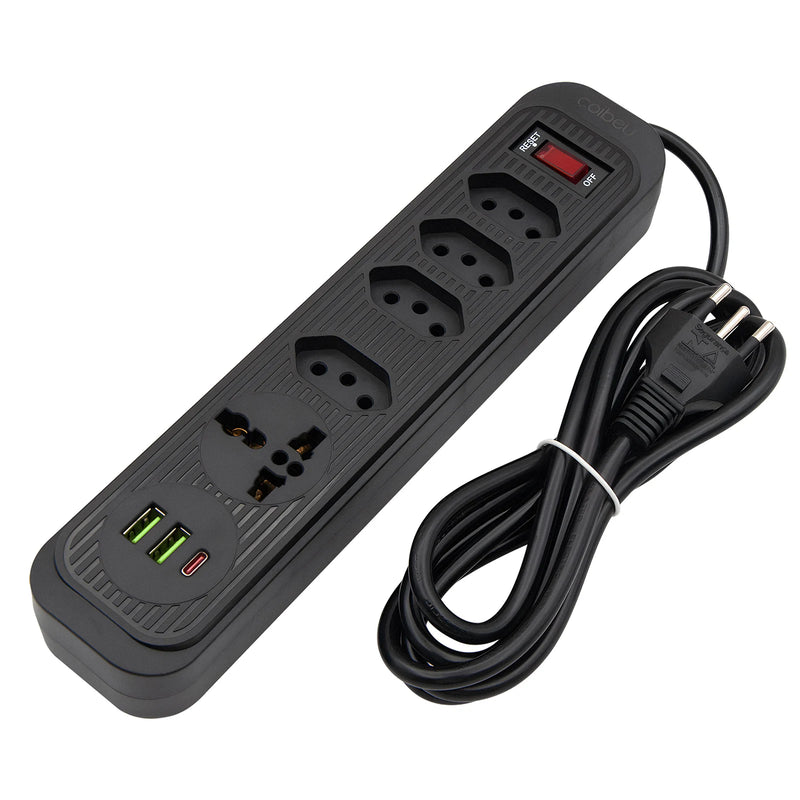 Tomada de extensão, extensão de energia, tomada USB, filtro de linha de tomada, tomadas elétricas Regua, extensão elétrica, 110-220 V, 10 A