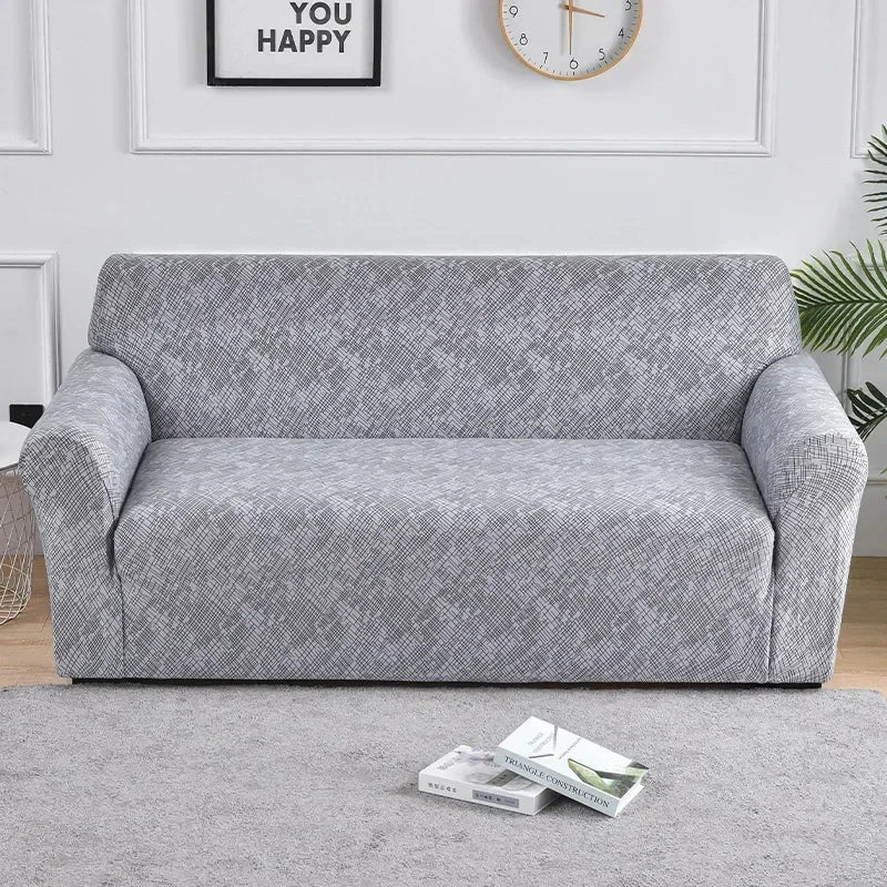Capa elástica para sofá com estampa de flores, 1 peça, antissujeira, elastano, protetor de móveis para quarto, escritório, sala de estar, decoração de casa