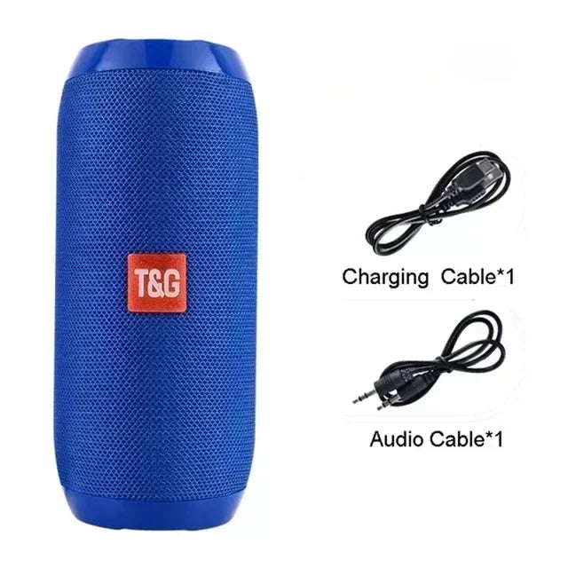 Alto-falante portátil sem fio compatível com Bluetooth, subwoofer, alto-falante à prova d'água para ambientes externos, suporte estéreo surround, rádio FM